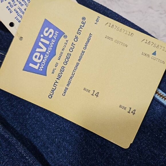 NWT Vintage 1984 Levi's Womens Dad Jean Size 14 Waist 27" - Picture 5 of 14